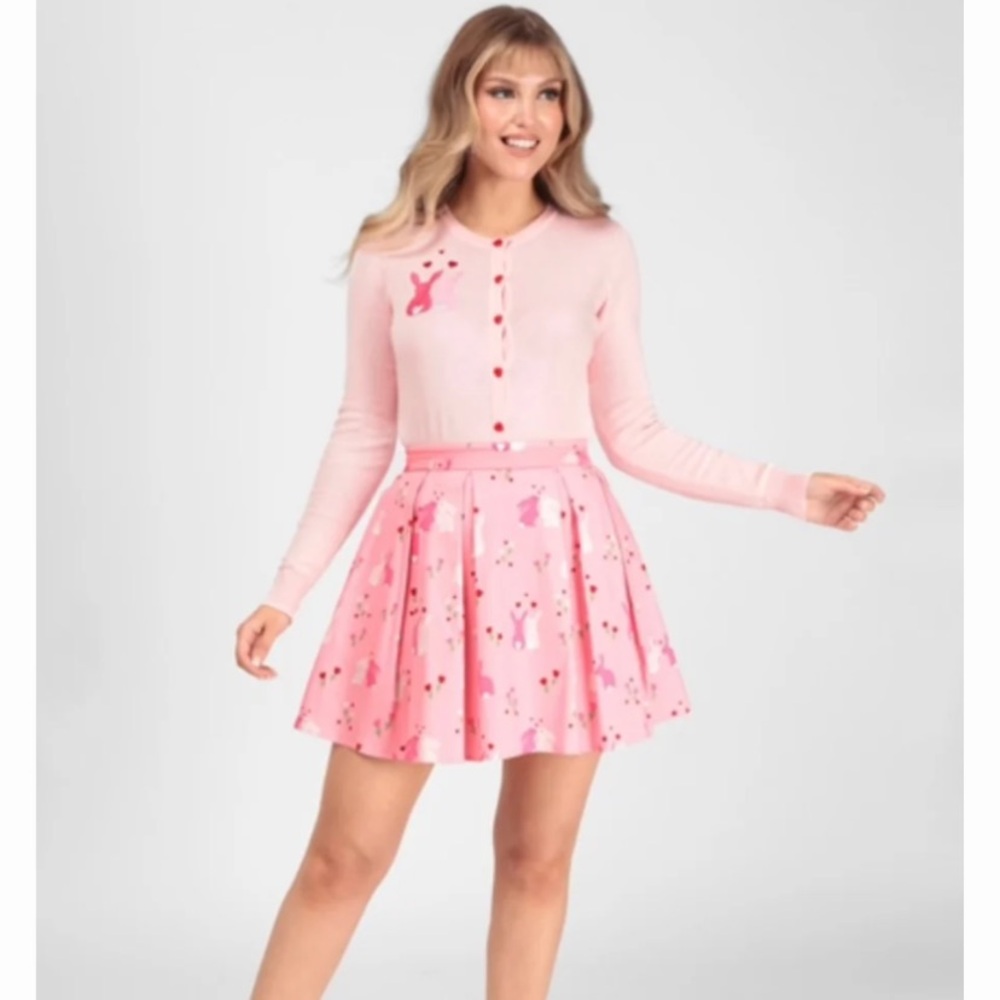 Pink bunny skirt, US size 18 (UK size 22), Collectif brand
